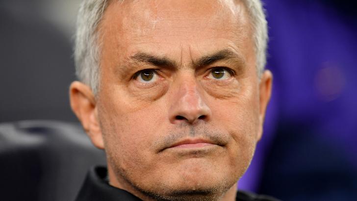 Jose Mourinho looks disappointed